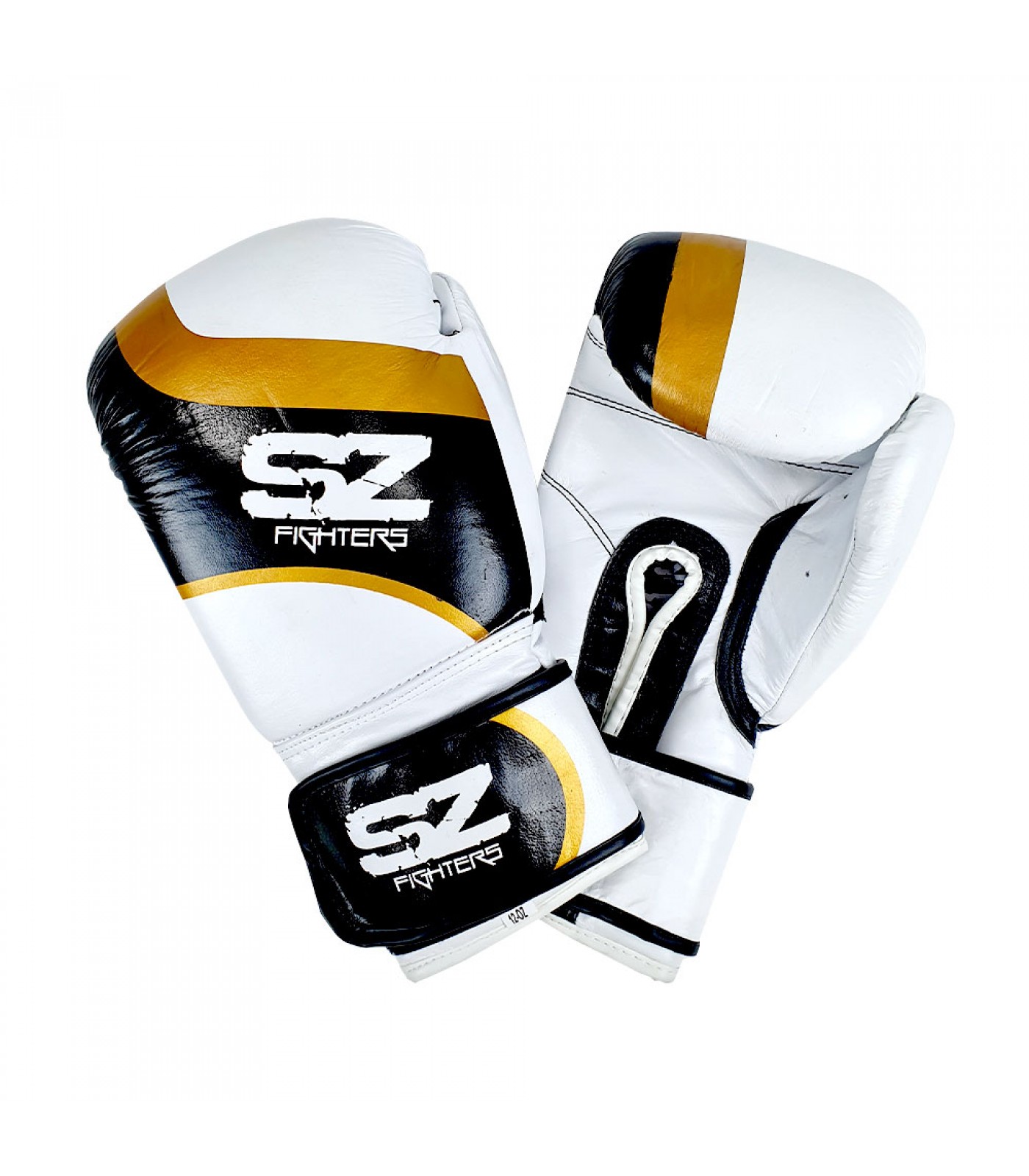 SZ Fighters - Боксови ръкавици Естествена кожа - Warrior - White​